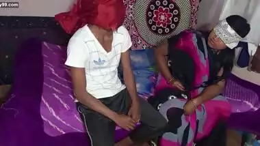 a bhabhi thrashed with broom after husband then licked