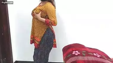 Sexy Strip Pakistani GF Teasing Her BF With Clear Dirty Hindi Audio