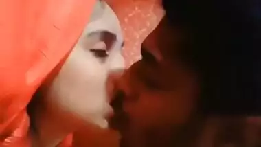 Beautiful Hijabi Girl Kissing With Bf Inside Restaurant