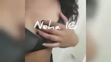 Cute Indian Girl Neha Showing Her Boobs