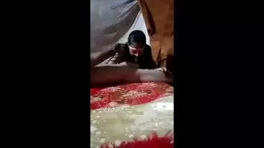 Married couple sex with mask