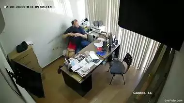 Boss Having Secret Sex with Young Horny Secretary Girl Caught on IP Camera