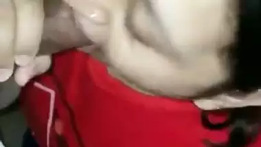 Horny milf gives a desi blowjob to the man