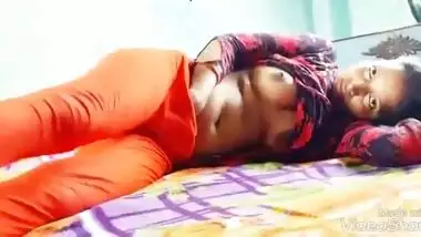 Horny virgin Indian girl rubbing her body parts on live call