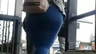 Candid - BBW Thick Indian Desi Butt In Tight Jeans 