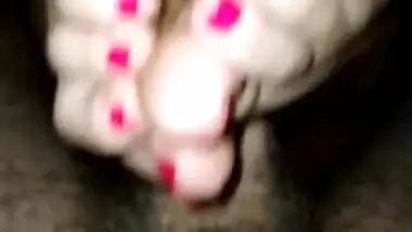 POV Teen Footjob With Soft Soles & Pink Toes