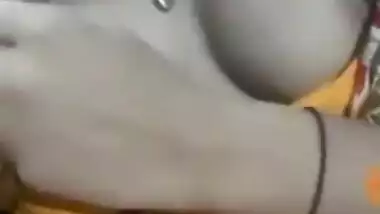 Desi Wife Exposing Boobs On Video Call With Lover