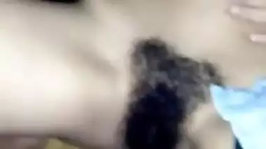 Hairy pussy girl painful fucking with Lover