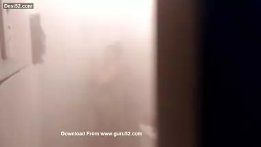 Filming sexy cousin taking shower