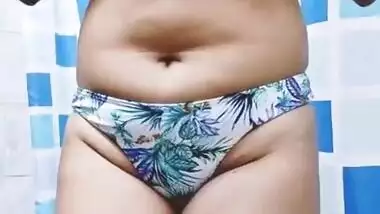 Desi Babe Strip Bikini