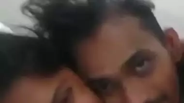 MMS video where Desi girl blows mustached boyfriend's XXX finger
