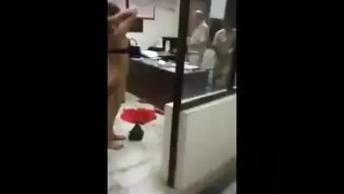 Indian teen nude on police station on demand