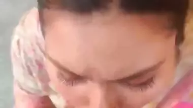 Desi Wife Rooftop Blowjob