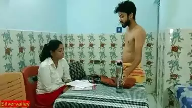 Indian hot girls fucking with teacher for passing exam! Hindi hot sex