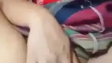 Beautiful Mizoram girl fingering her bald pussy