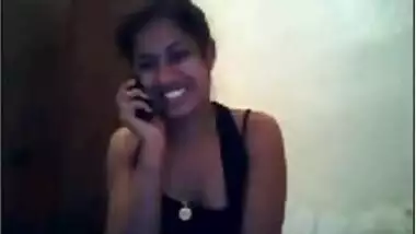 desi girl on cam with phone