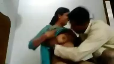 Desi- couple at home