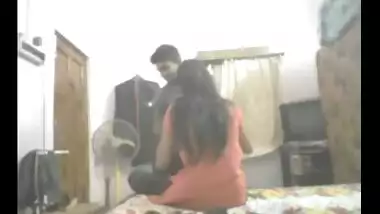 Desi college girl hidden cam home sex with lover