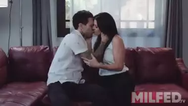 Tattoed Man Fucks her Hot & Mature stepMom in Law - MILFED