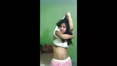 cute indian girl boob and pussy selfie new