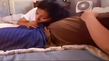 Young Andhra bhabhi takes care of hubby’s erection!
