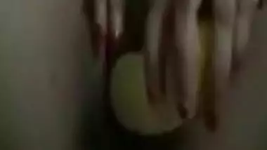 Punjabi Bhabhi Masturbating With Banana