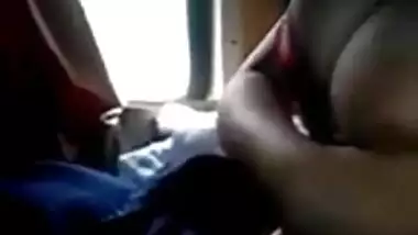 Newly married cpl enjoying sex in train