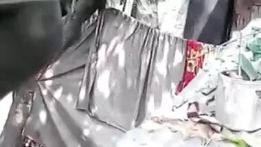 Neighbour bhabhi aunty nude bath secretly captured on XXX video