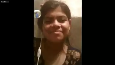 Beautiful girl video call with lover
