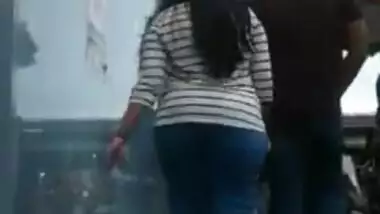 Candid Desi Tamil Girl - FAT Huge Round Butt