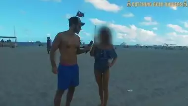 Skinny Brazilian Teen Gets Fucked After A Beach Interview