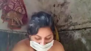 Anjubhabhi Cam Show in bathroom