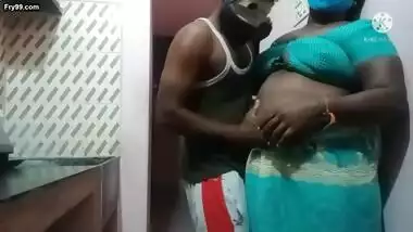 Tamil Wife Kitchen Sex Night Time Standing Position Sex