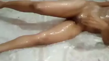 Indian New 2021 Bathroom Fuck with Soap, Hard Fuck with wet Pussy