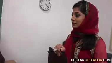 Nadia Ali Learns To Handle A Bunch Of ebony dicks 
