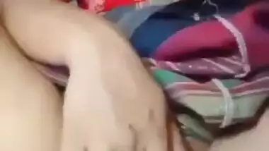 Indian Girl Fingering Her Bald Pussy