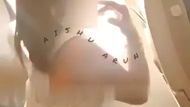 Daring Indian wife shows her boobs on a public flight