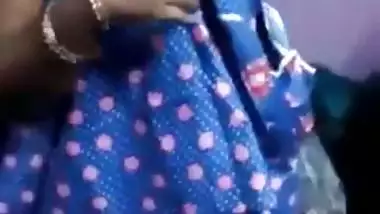 very shy indian aunty stripping infront of...