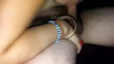 Horny Desi Bhabhi Sucking Dick