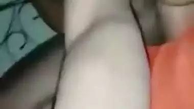 XXX sex of man and stepson's Desi girlfriend surprisingly becomes MMS