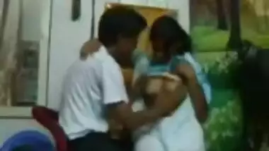 Sexy Kannada school girl having an intimate time