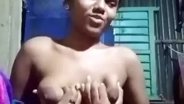 Cute Village Girl Showing For Bf