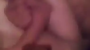 BF sucking boobs while drilling chut