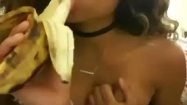 Desi girl Priya boobs press teasing on webcam