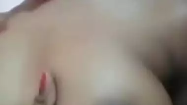 Today Exclusive- Cute Desi Girl Showing Her Boobs And Wet Pussy