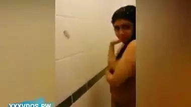 Naked Girl From Gujarat Feeling Shy In Shower