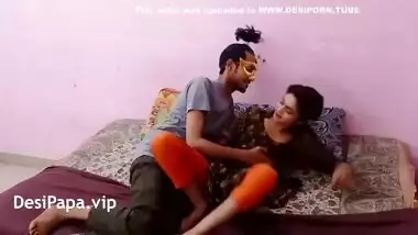 18 Year Old Indian Teen With Natural Tits Desi Sucks And Fucks Before Bed Time