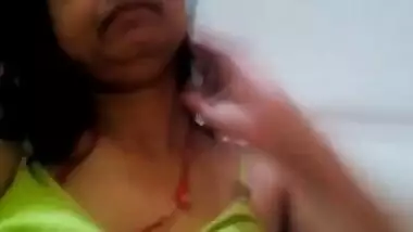 Cute desi alone wife exposing to young bf 1