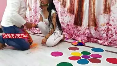 Holi Special - Cousin Brother Fuck Hard Priya In Holi Occasion With Hindi Roleplay - Your Priya