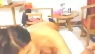 Indian college babe sex with boyfriend and deep blowjob